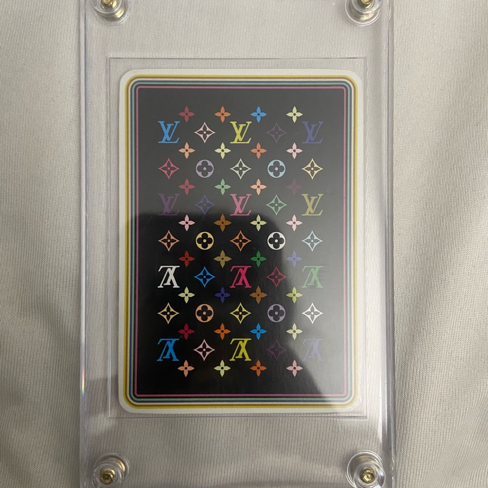 Authentic Louis Vuitton Multicolor Player Card - Murakami Noir